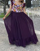 Picture of Purple long frock with frills