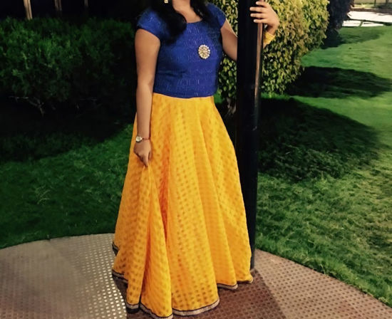 Picture of lehenga and crop top