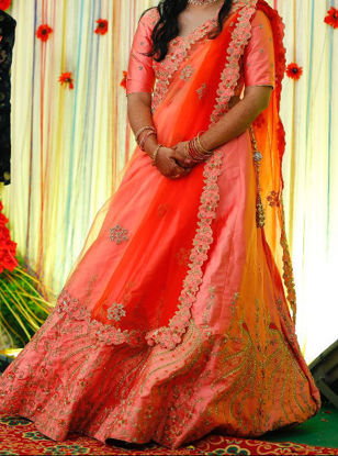 Picture of Peach Lehenga