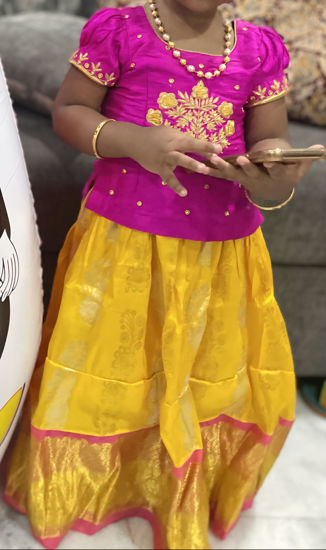 Picture of Kanchi pattu pavada For 2-4Y