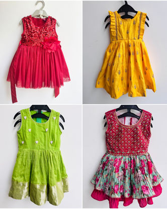 Picture of Combo of 4 frocks For 1-2Y
