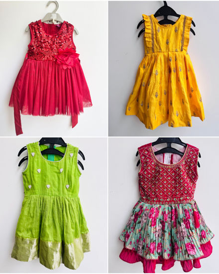 Picture of Combo of 4 frocks For 1-2Y