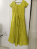Picture of Lime green long dress with pink dupatta