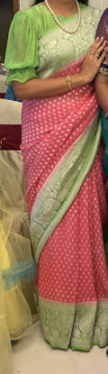 Picture of Pure handloom banaras kaddi georgette saree