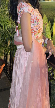 Picture of Crushed Crop top lehenga