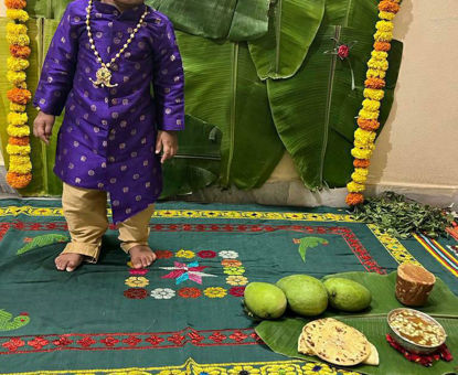 Picture of Blue colour kurta set For 1-2Y