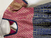 Picture of Pink and blue Pattu frock