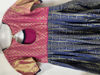 Picture of Pink and blue Pattu frock
