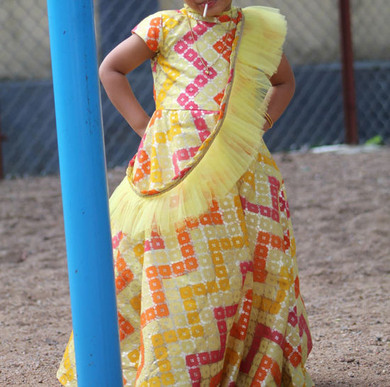 Picture of Pretty Yellow Fancy dress For 3-4Y