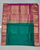 Picture of Green Color Saree with pink-golden border without blouse