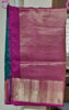 Picture of Green Color Saree with pink-golden border without blouse