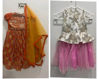 Picture of Combo of Orange neerus lehenga and light pink frock For 2-4Y