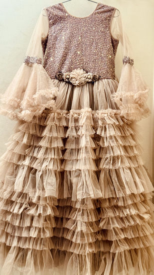 Picture of Rose Gold Sequin Cocktail Gown