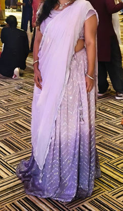 Picture of Dual shade Mirror Ghagra