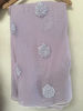 Picture of Lilac georgette ribbon work saree