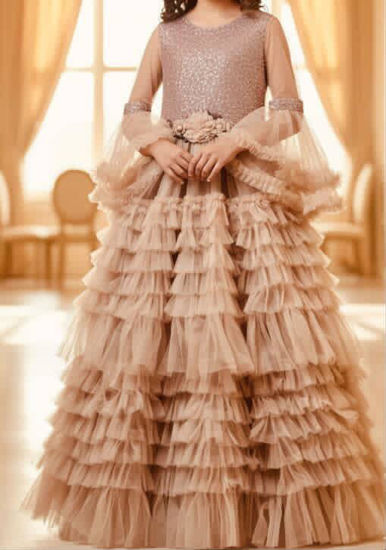 Picture of Rose Gold Sequin Cocktail Gown