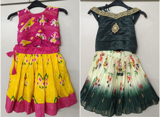 Picture of Beautiful Lehenga Crop top combo for 12-18M