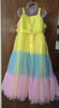 Picture of Never worn Heavy layered frock with handmade flowers -8Y