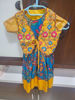 Picture of Kalamkari tusser silk Frock with maggam jacket For 1-2Y