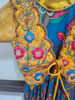 Picture of Kalamkari tusser silk Frock with maggam jacket For 1-2Y