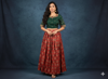 Picture of Patola lehenga with crop top