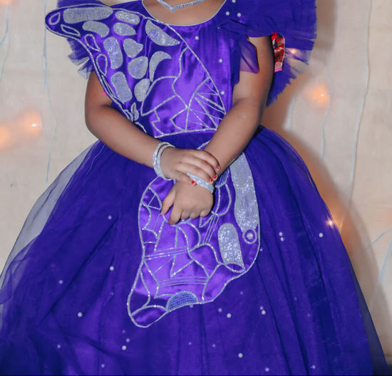 Picture of Blue Butterfly 🦋 dress For 4-6Y
