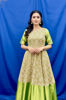 Picture of Beautiful Kalamkari dress with Zari border