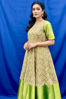 Picture of Beautiful Kalamkari dress with Zari border