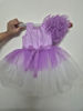 Picture of Brinjal and White Frock For 1Y