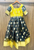 Picture of Beautiful Organza dress in black and yellow