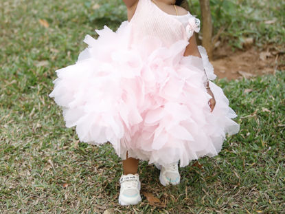 Picture of Candy Pink Ruffle Party Dress For 1-2Y