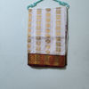 Picture of White and maroon saree