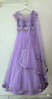 Picture of Lavender long frock-Birthday outfit