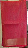 Picture of Pink pure silk saree without blouse
