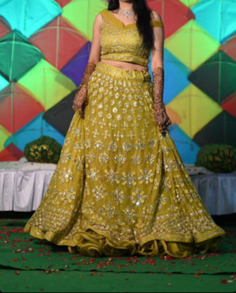 Picture of Taruni Brand Mehendi Green Lehanga