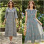 Picture of Combo of Cotton Block Printed A-Line Frock & Georgette Frock