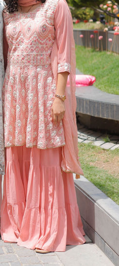 Picture of Pink Sharara Set