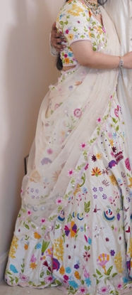 Picture of White lehenga