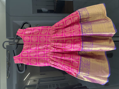 Picture of Semi Pattu Custom-made Frock with jacket for 2-4Y