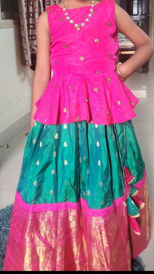 Picture of Anasuya Couture Gadwal Pattu Lehanga For 4-5Y