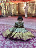 Picture of Mehendi green semi Kanchi pattu lehenga For 1-2Y