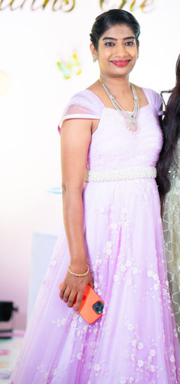 Picture of Vianah couture lavender partywear frock