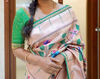 Picture of Semi paithani single muniya border saree