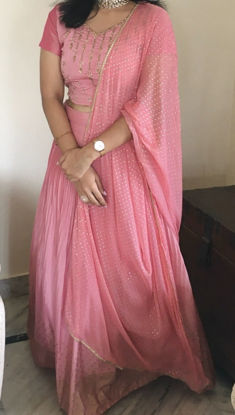 Picture of Pink lehanga with dupatta