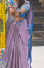 Picture of Lavender and blue pure pattu saree (34-38)