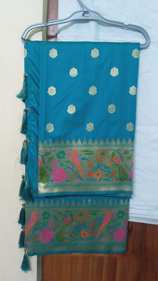Picture of Pure Paithani saree with unstitched blouse