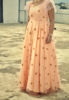 Picture of Peach partywear Long frock
