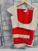 Picture of Red Colour with pearl blouse