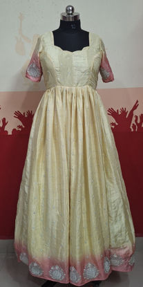 Picture of Cream with peach combination dress