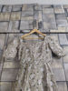 Picture of Light beige soft organza floral printed frock